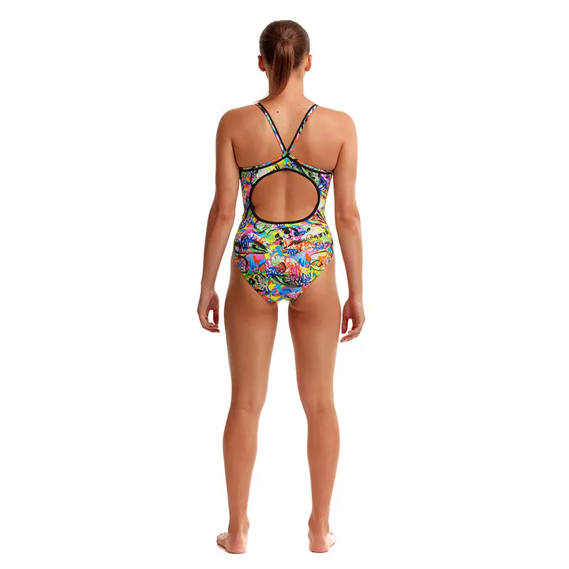 Funkita - Fossil Fuel - Ladies Diamond Back One Piece