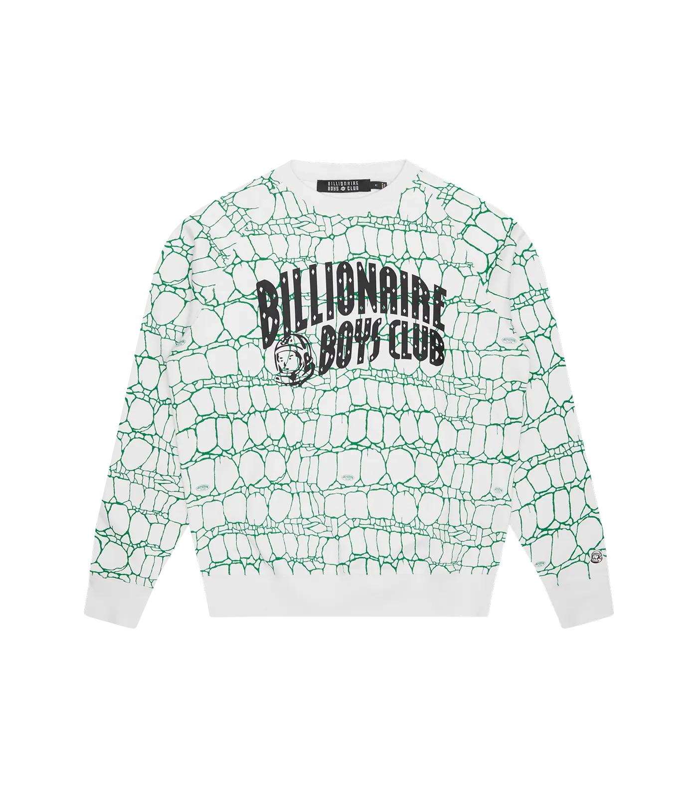 GATOR CAMO ARCH LOGO CREWNECK - WHITE