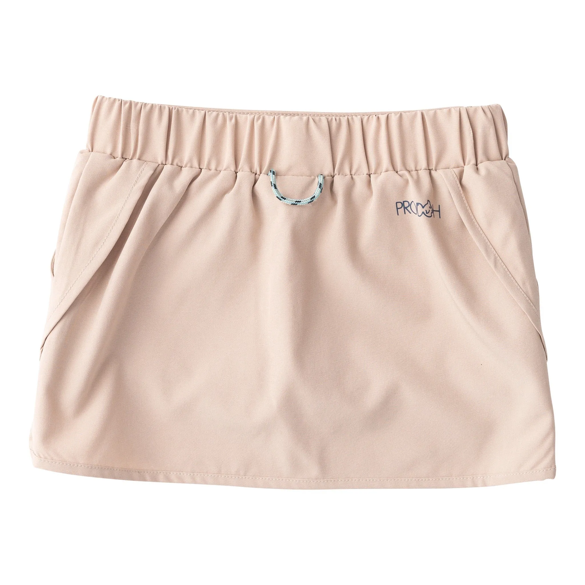 Girl's Carolina Catch Skort in Island Fossil Khaki