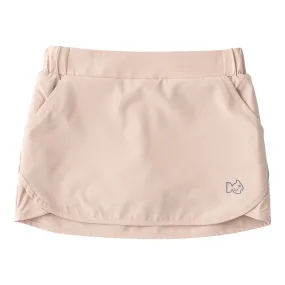 Girl's Carolina Catch Skort in Island Fossil Khaki