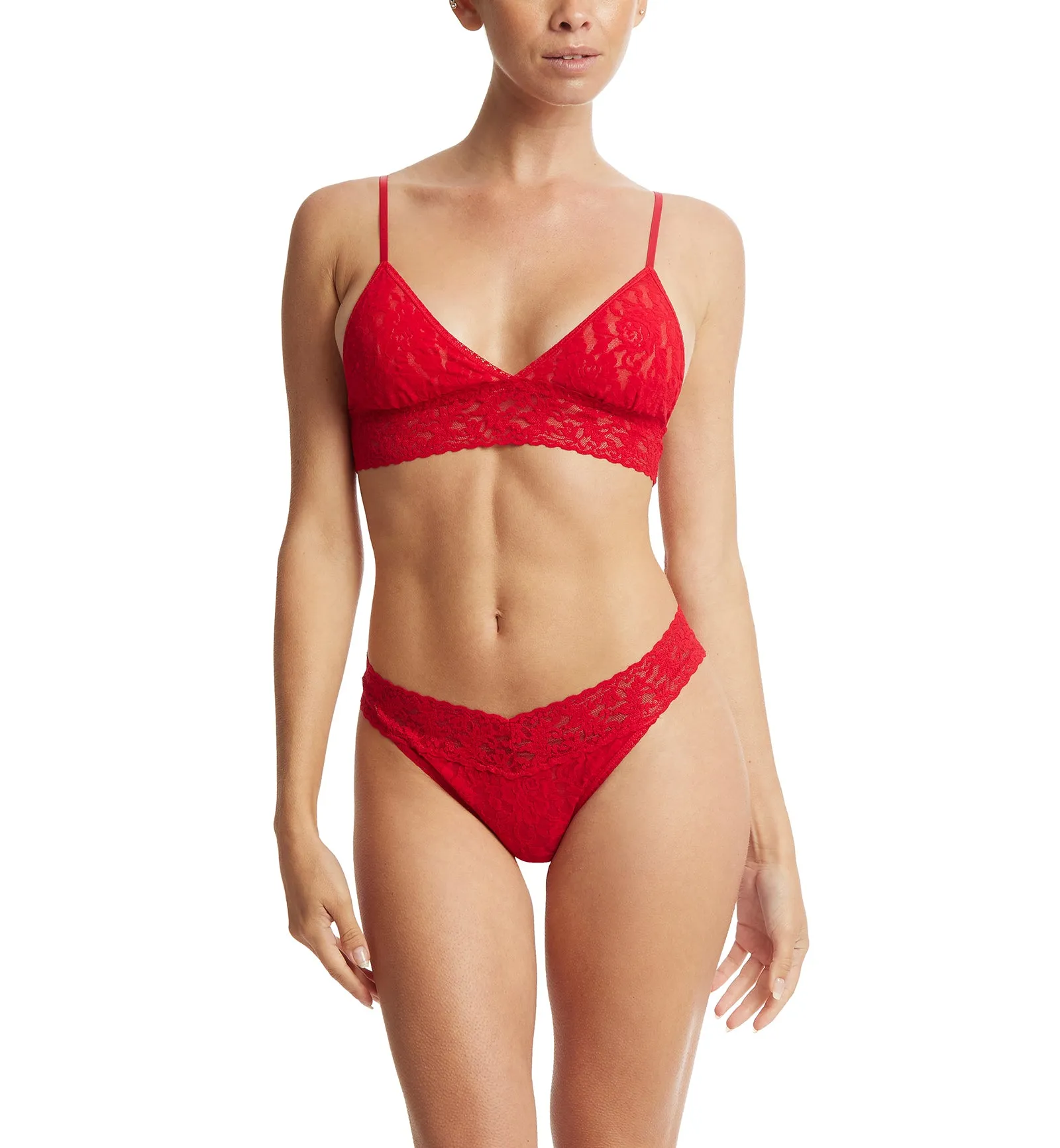 Hanky Panky Signature Lace Original Rise Thong (4811P) - Red