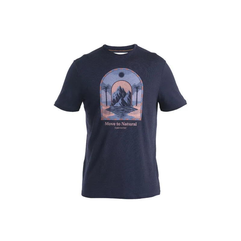 icebreaker  Merino 150 Tech Lite III SS Tee Mountain Gateway - Maglia merino - Uomo