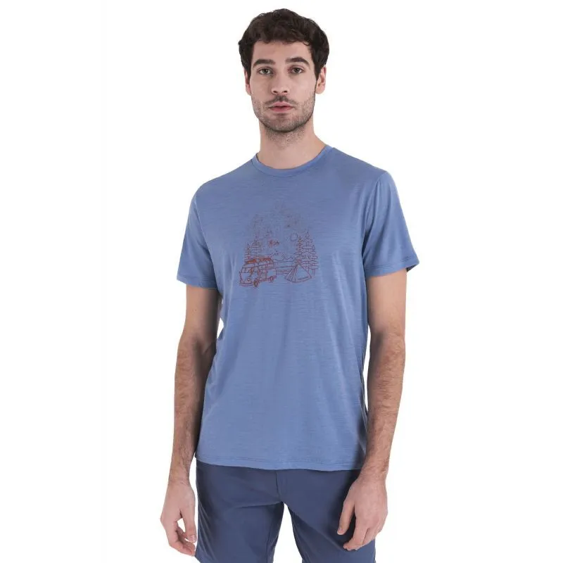 icebreaker  Merino 150 Tech Lite III SS Tee Van Camp - Maglia merino - Uomo