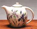 Iris Ceramic Teapot 32 Oz. Made in the USA by Emerson Creek Pottery