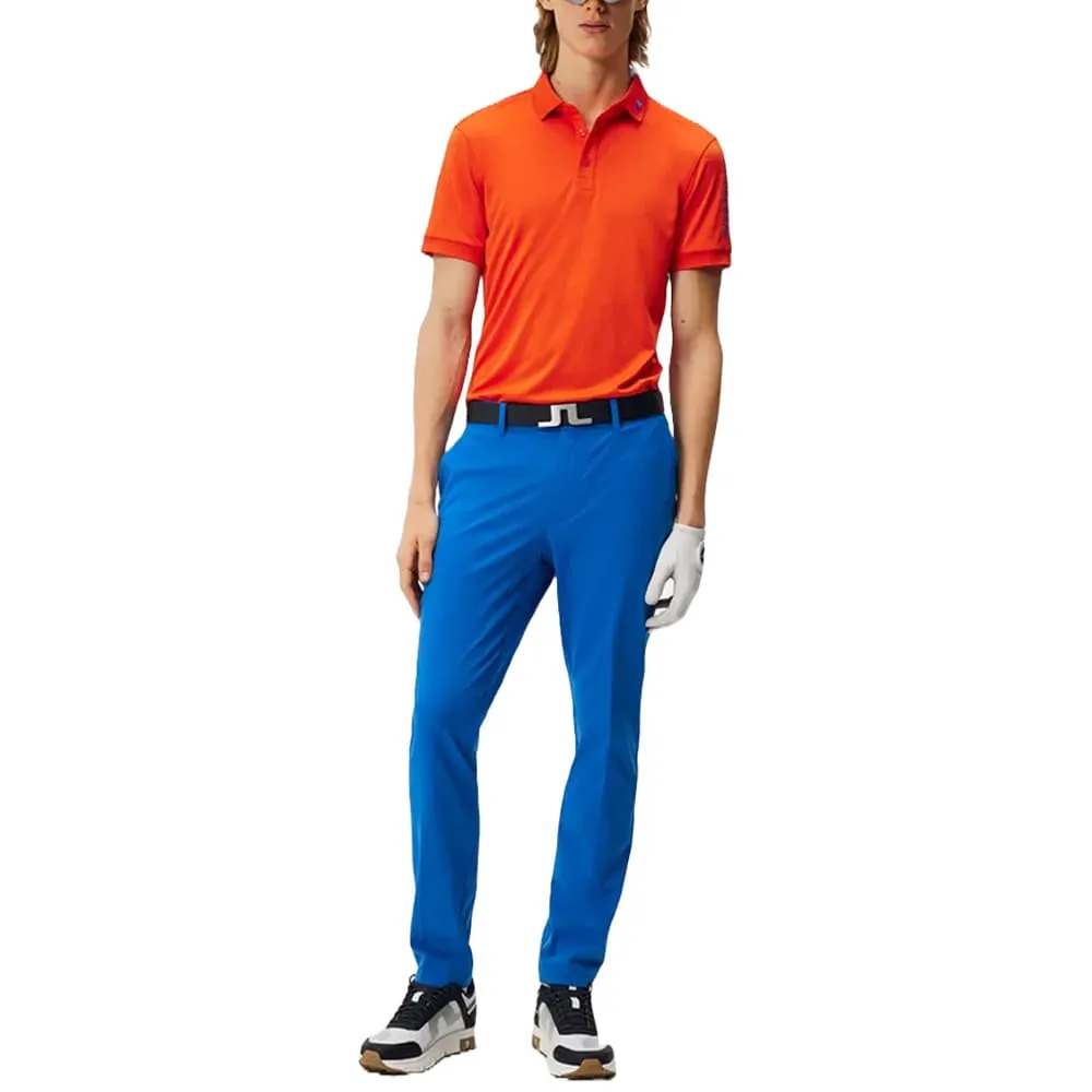 J.Lindeberg Tour Tech Slim Fit Golf Polo Tangerine Tango - SS24