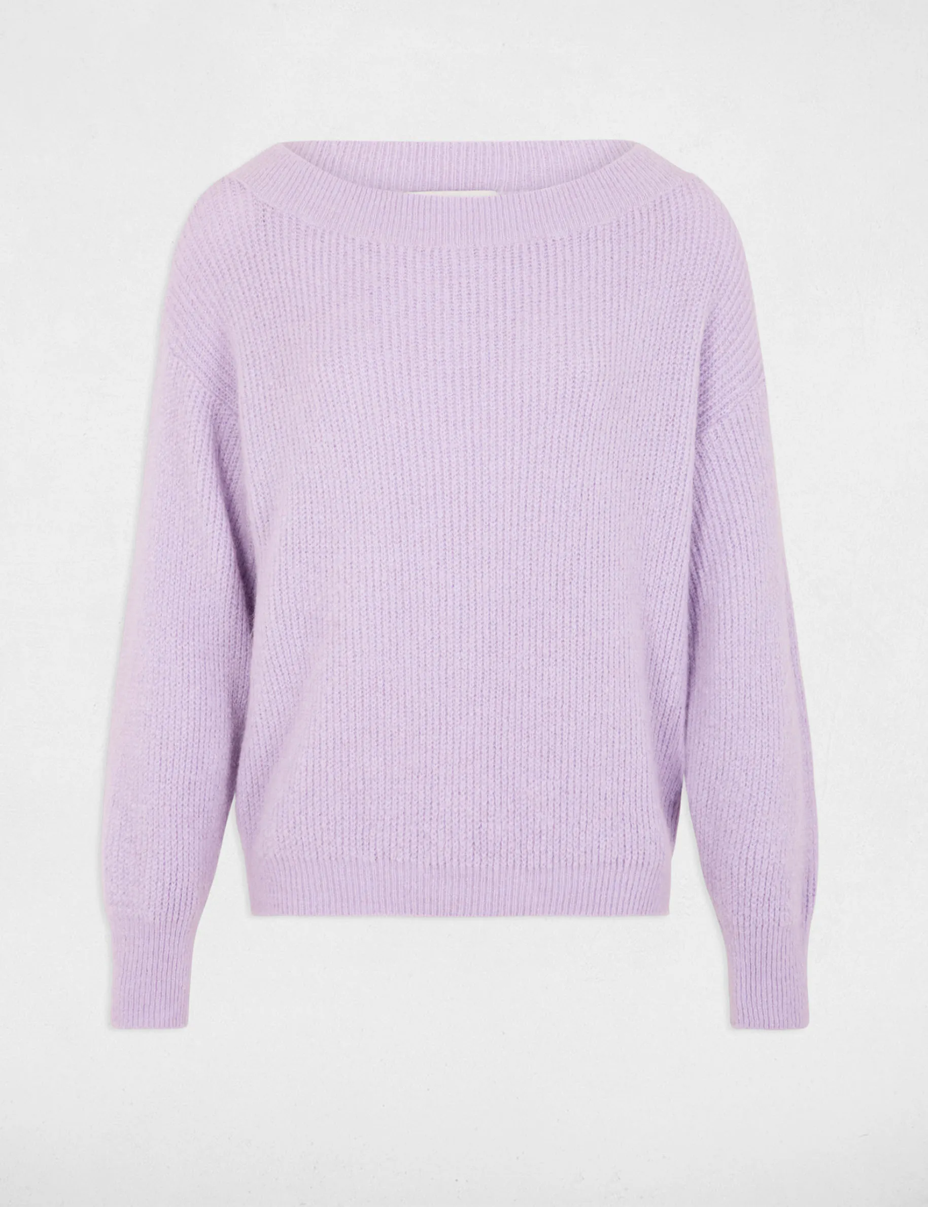 Jumper with round neck parma purple women