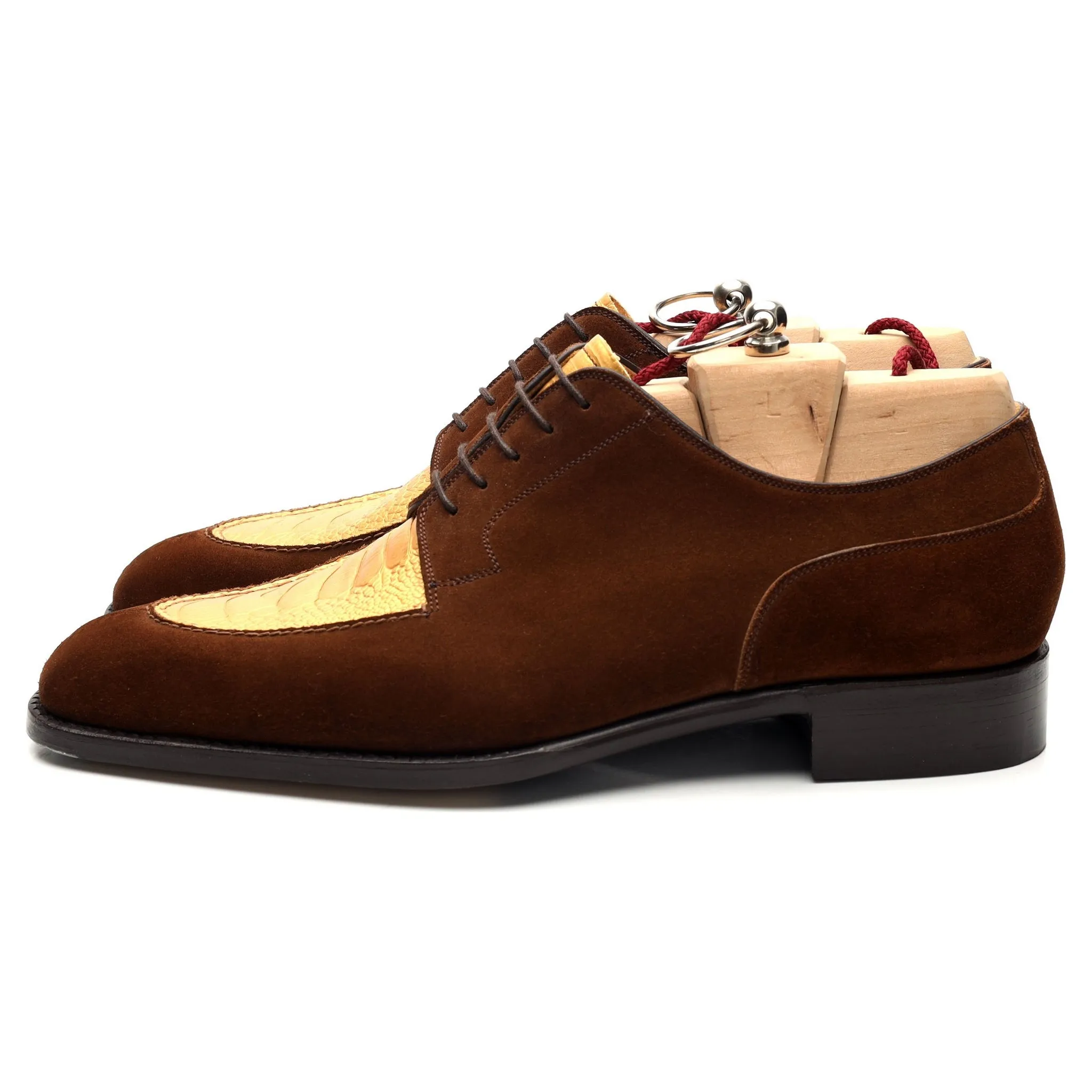 'Kaan' Tan Brown Suede Derby UK 8 EU 42