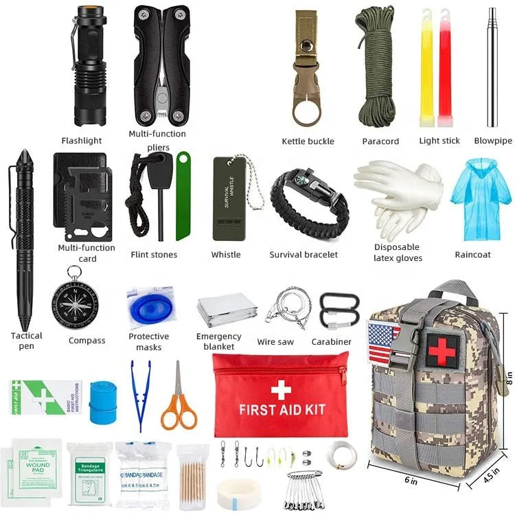 Kit de survie complet / EDC / premier secours Emergency Survival