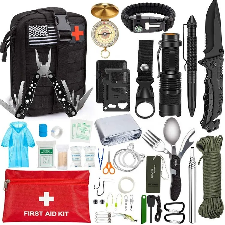 Kit de survie complet / EDC / premier secours Emergency Survival