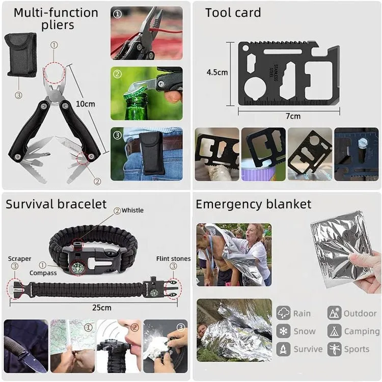 Kit de survie complet / EDC / premier secours Emergency Survival