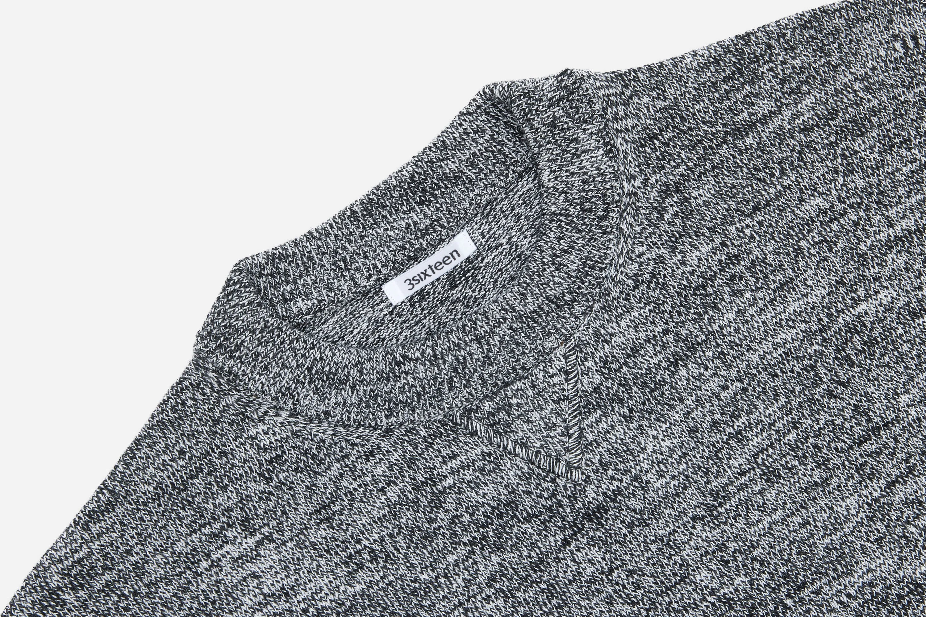 Knit T-Shirt ~ Black Marled Yarn