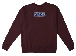 Krooked Moonsmile Crewneck - Maroon