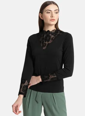 Lace Panel Ity Top