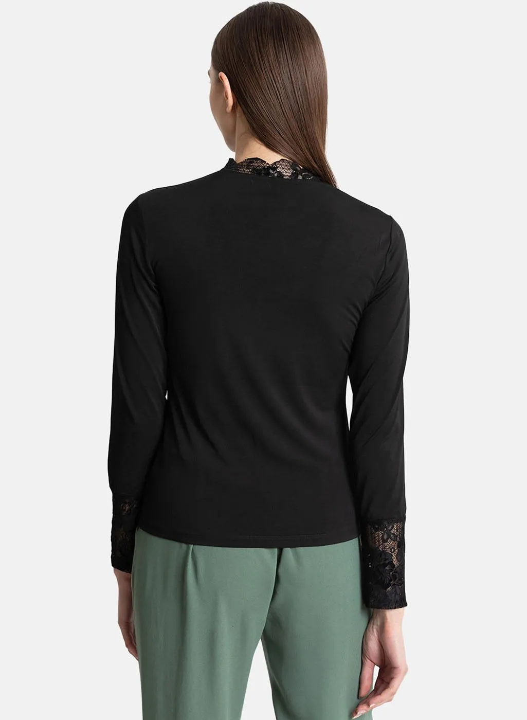 Lace Panel Ity Top