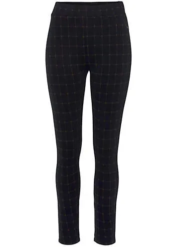 LASCANA Checked Stretch Leggings | Kaleidoscope