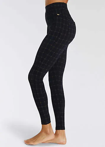 LASCANA Checked Stretch Leggings | Kaleidoscope