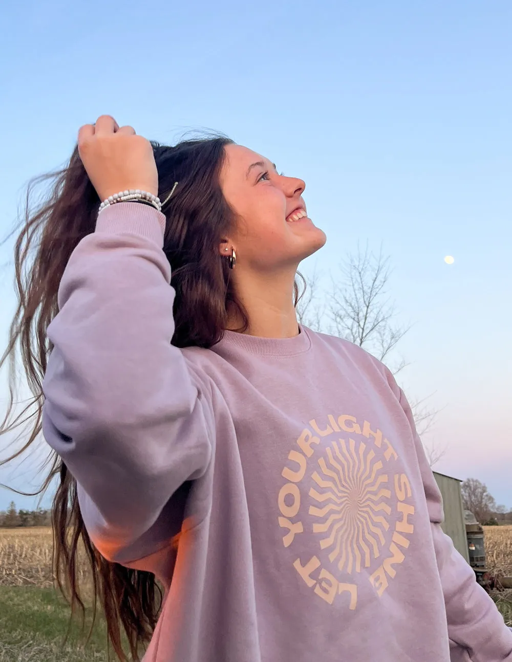 Let Your Light Shine Unisex Crewneck