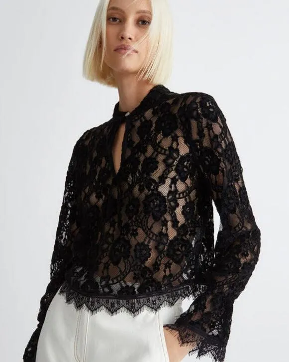 Liu Jo Blusa Soft Lace Nero