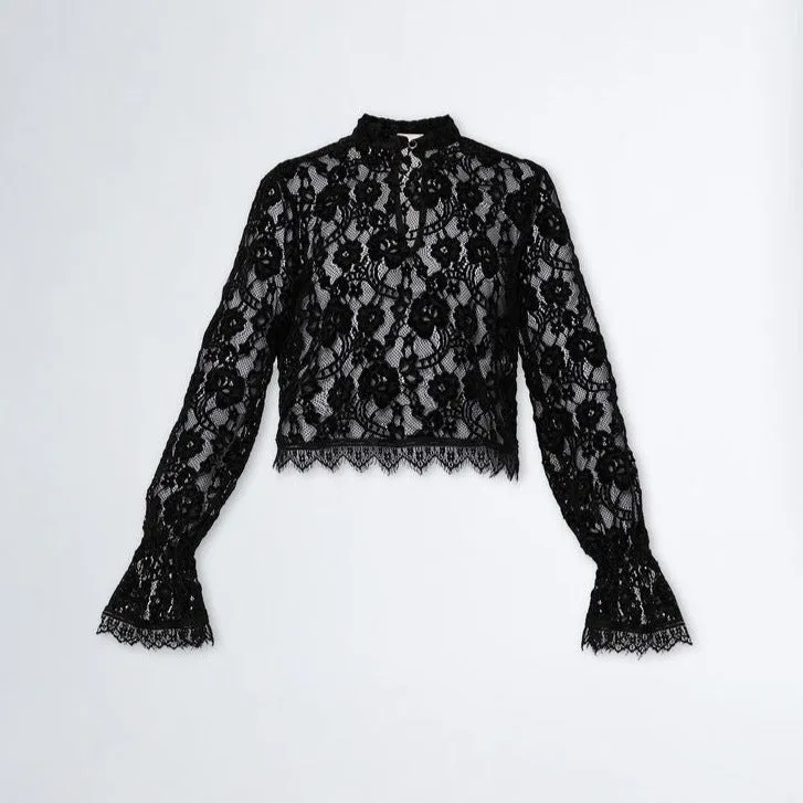 Liu Jo Blusa Soft Lace Nero