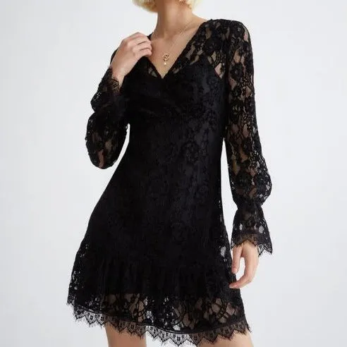 Liu Jo Vestito Soft Lace Nero