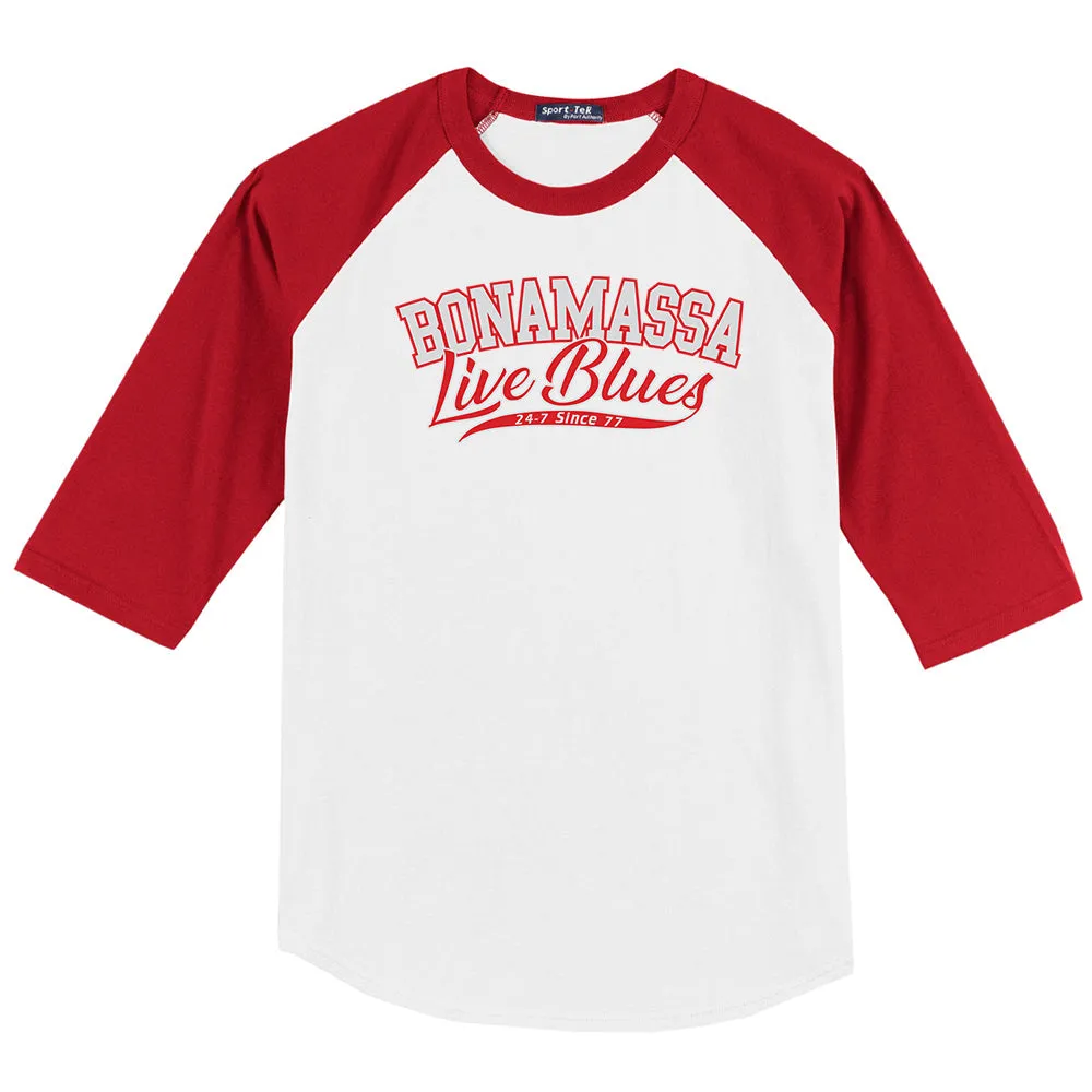 Live Blues Colorblock Raglan 3/4 Sleeve T-Shirt  (Men)