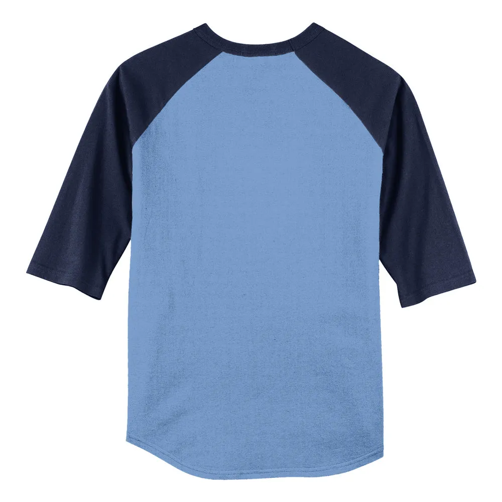 Live Blues Colorblock Raglan 3/4 Sleeve T-Shirt  (Men)