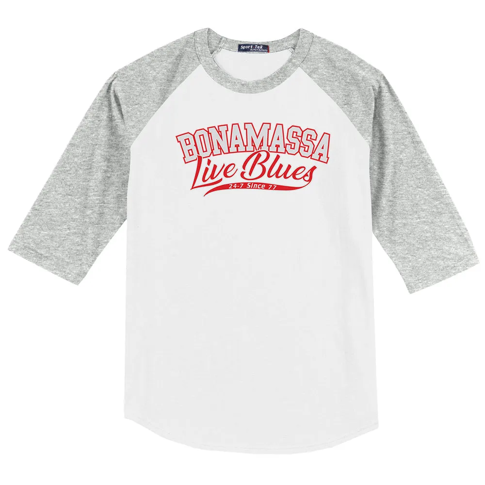 Live Blues Colorblock Raglan 3/4 Sleeve T-Shirt  (Men)