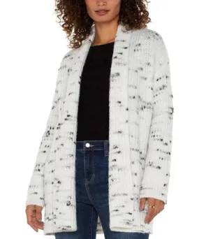 Liverpool Los Angeles Women's Open-Front Marled Cardigan