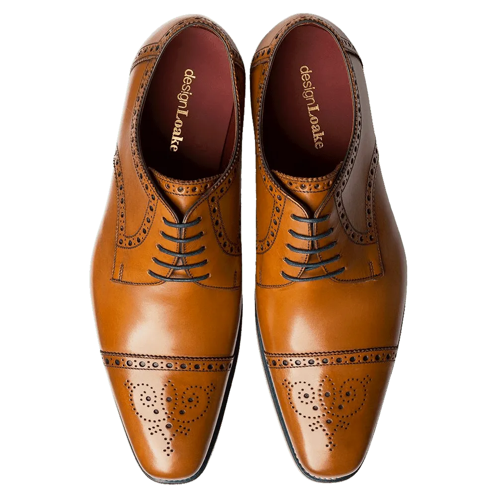 Loake Foley Semi-Brogue Derby Shoes