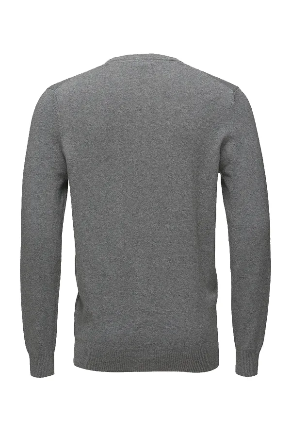 Lyle & Scott Merino V-Neck Knit Grey