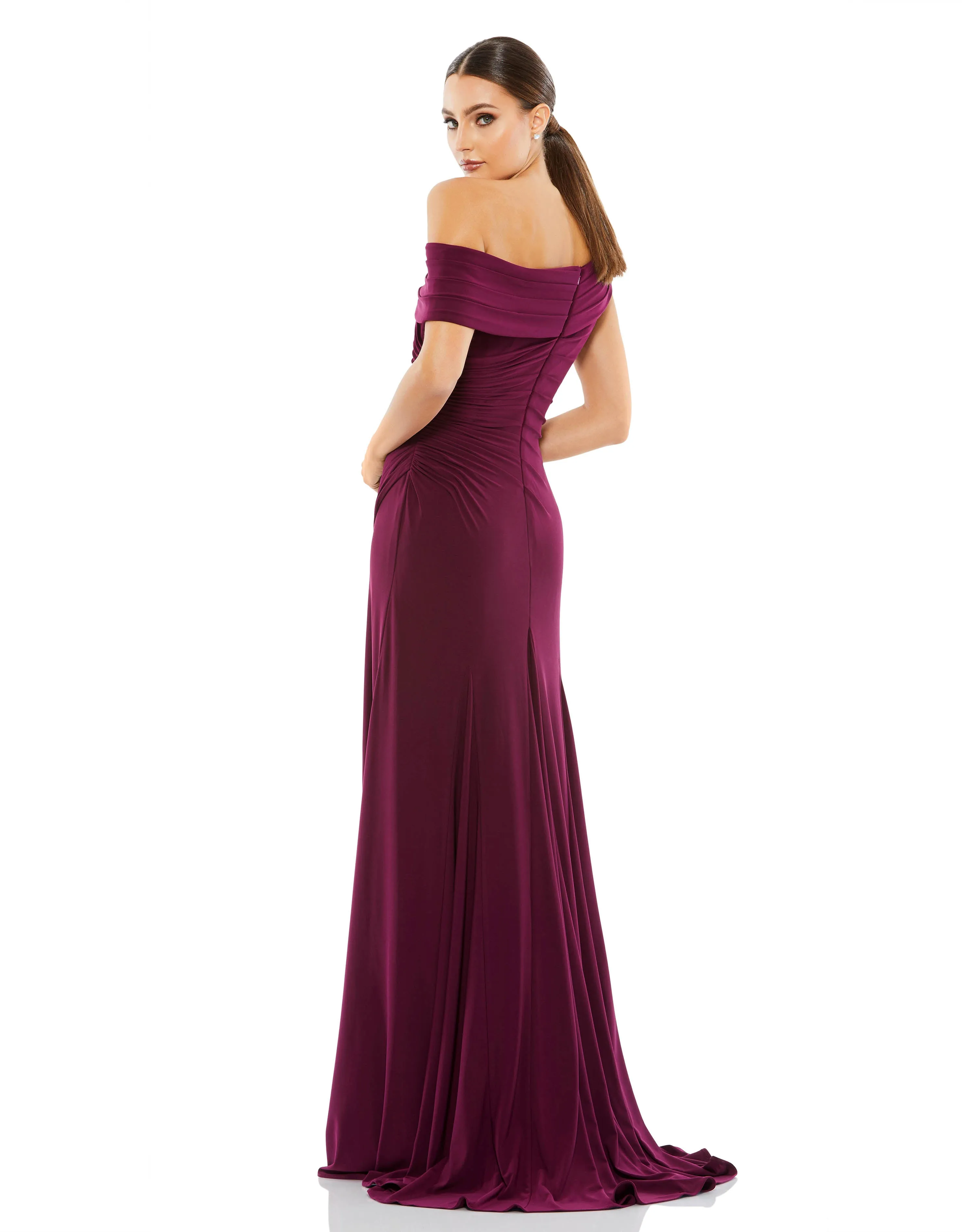 Mac Duggal 26517 Prom Long One Shoulder Formal Gown