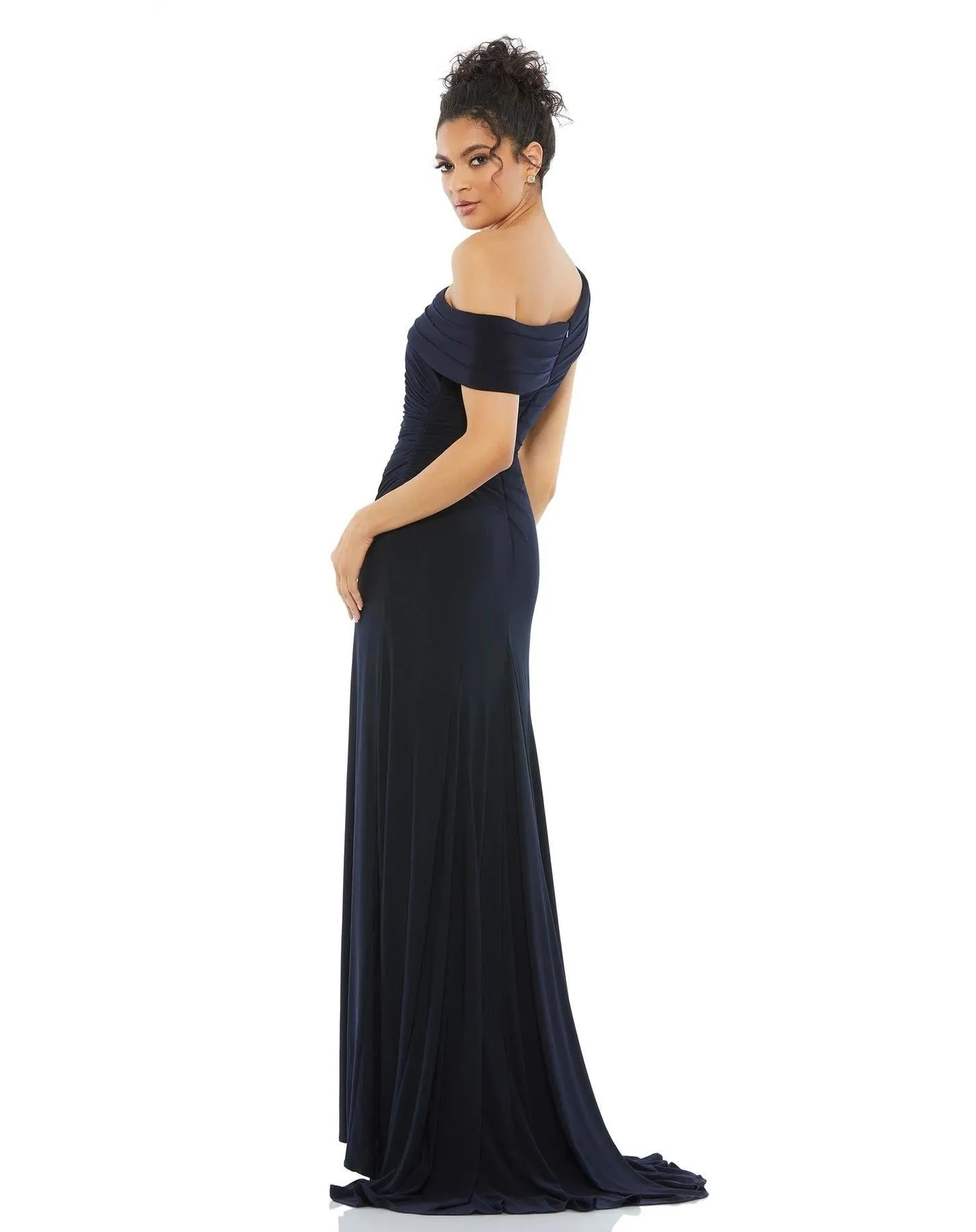 Mac Duggal 26517 Prom Long One Shoulder Formal Gown