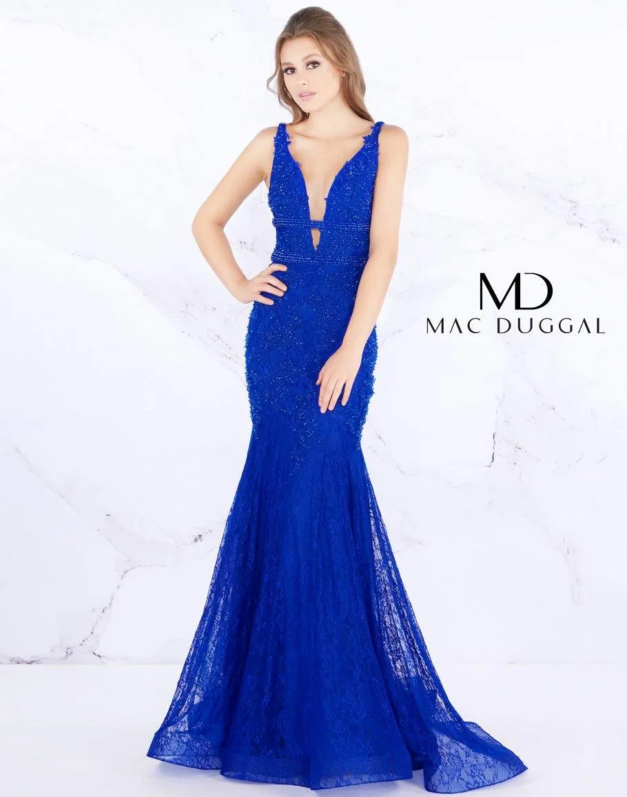 Mac Duggal 66707 Prom Long Mermaid Lace Dress