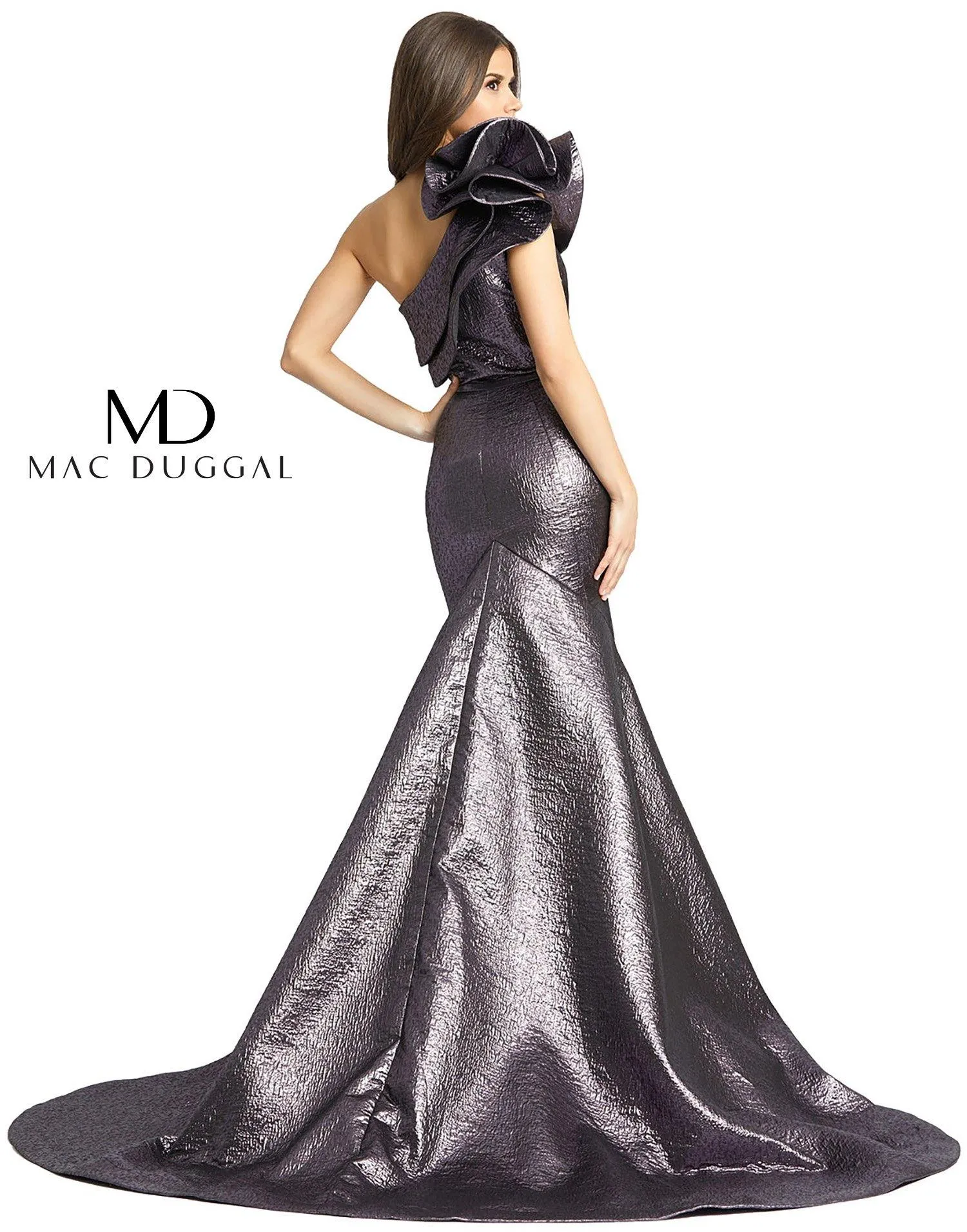 Mac Duggal 67284 Prom Long One Shoulder Dress