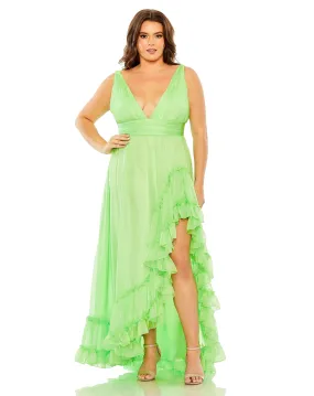 Mac Duggal 68541 Fabulouss High Low Plus Size Dress