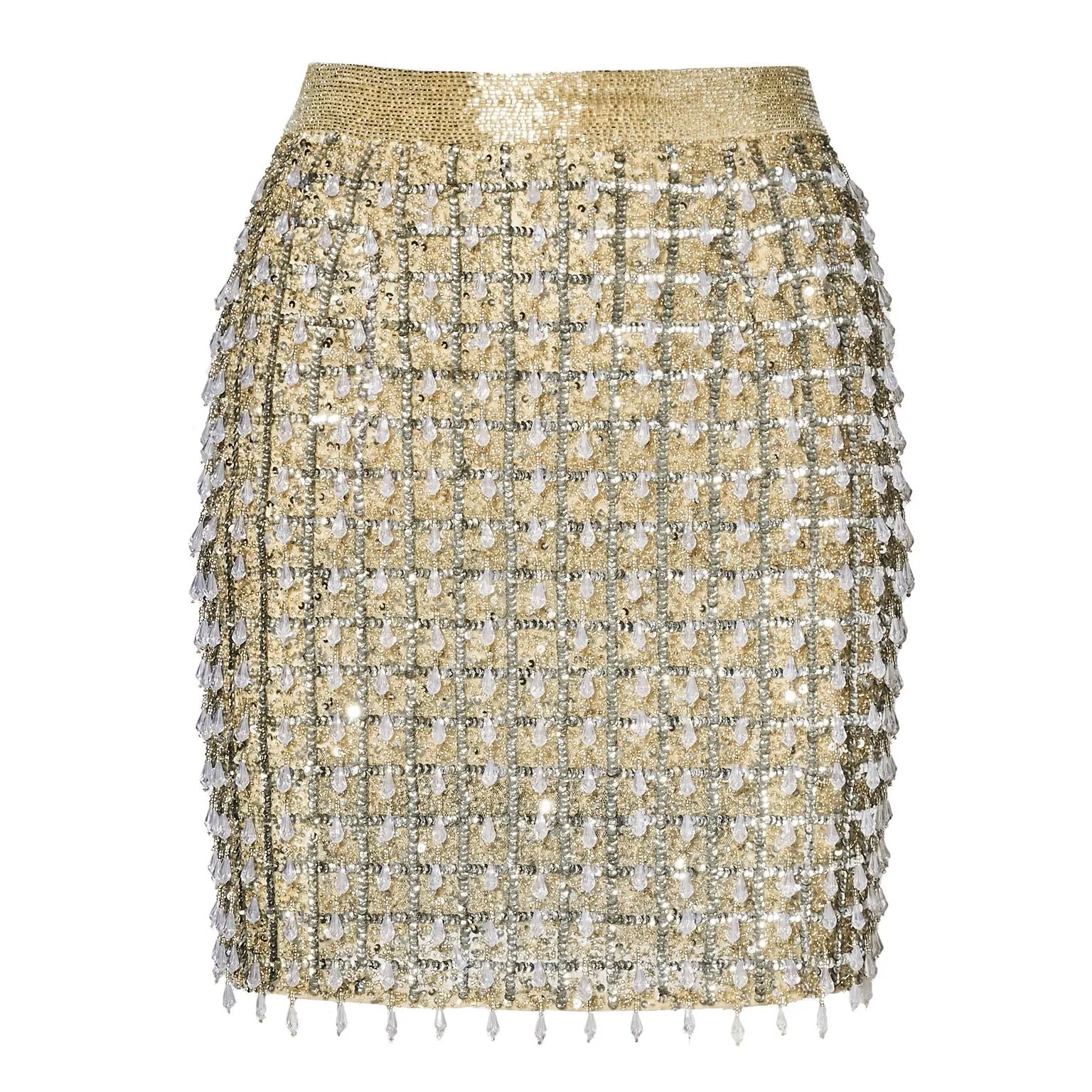 Mac Duggal R5700 Hand Beaded Mini Skirt Only