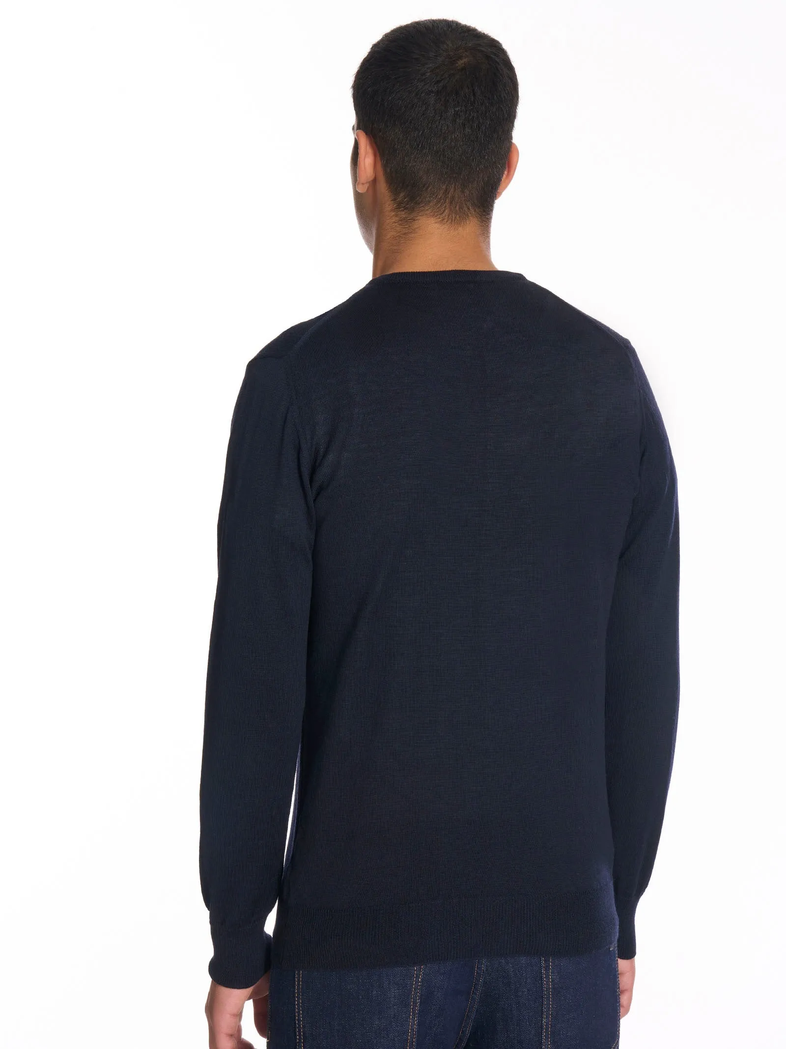 Maglia scollo a V in Merino 2.0 - Antracite Mel.