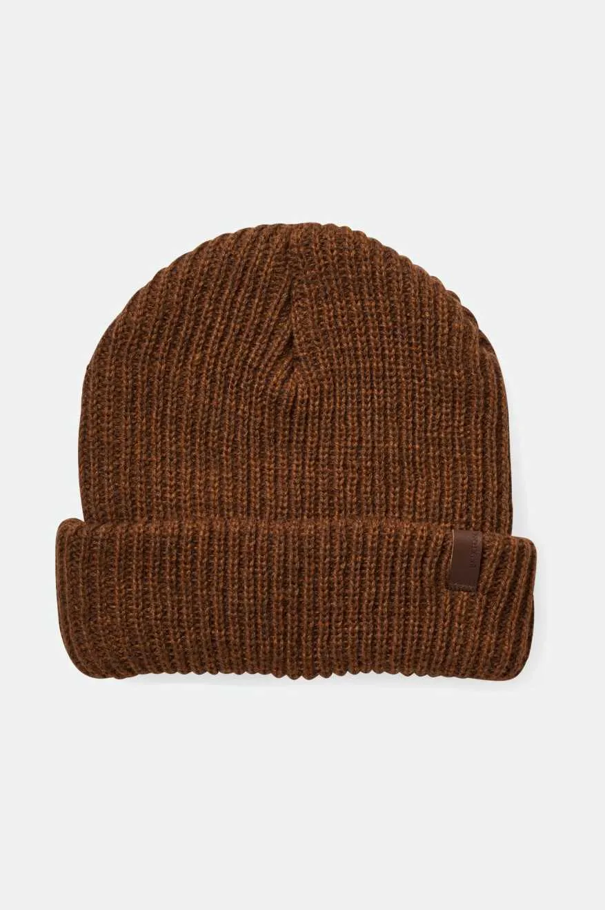 Marled Chunky Beanie - Coffee/Chocolate