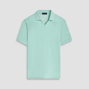 Marled Johnny Collar Polo