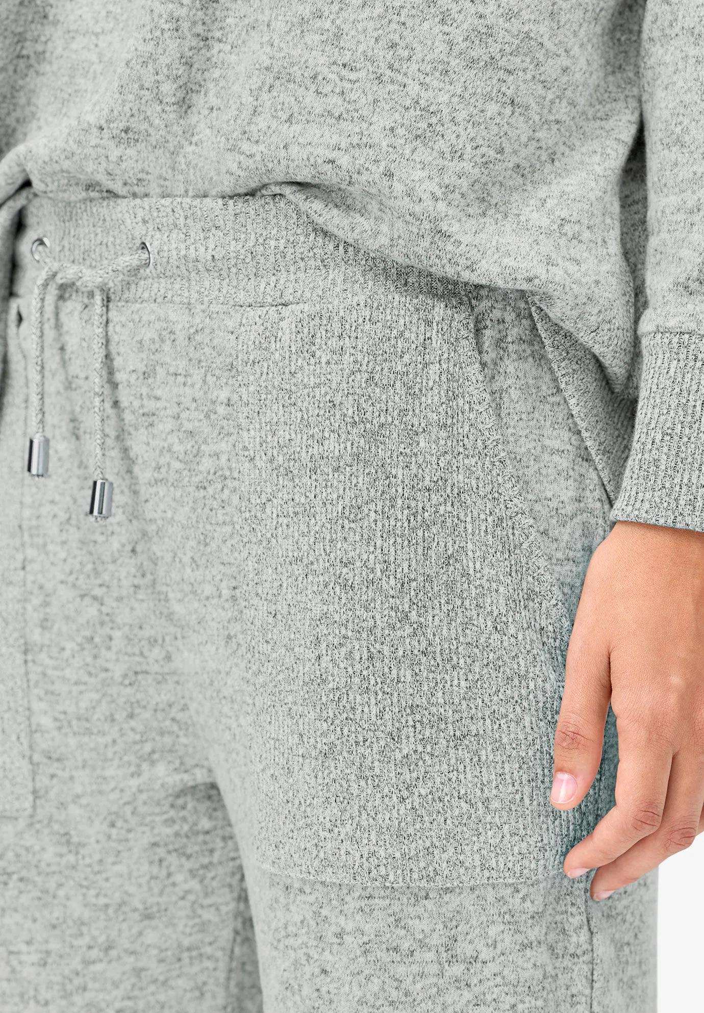 Marled Knit Jogger Pants