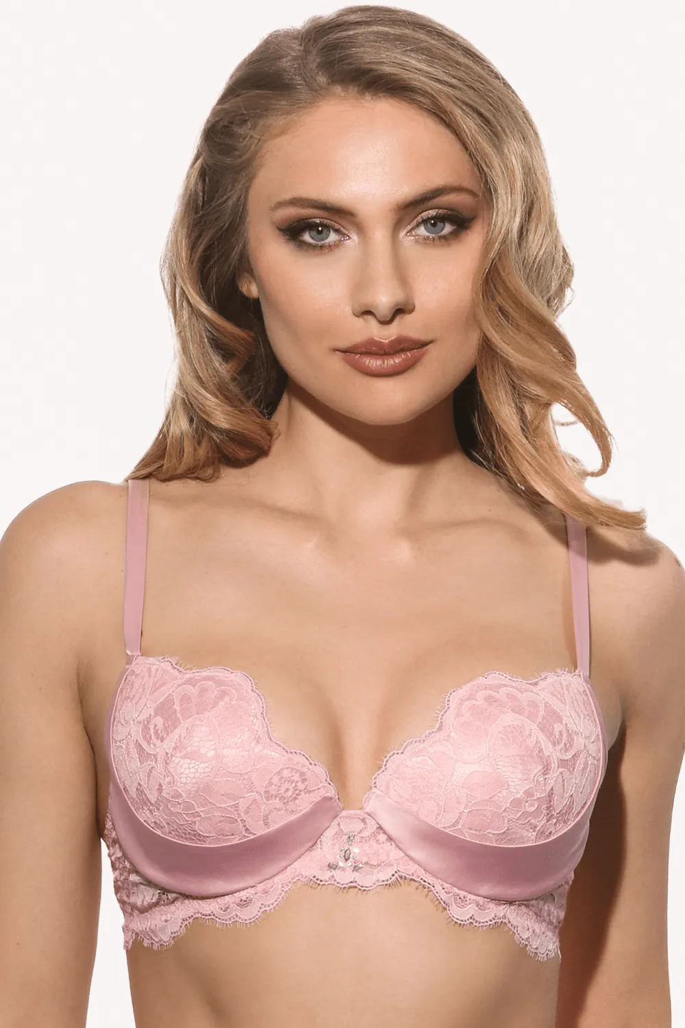 Marlene Push Up Bra with Swarovski Crystals (B-DD cup sizes)