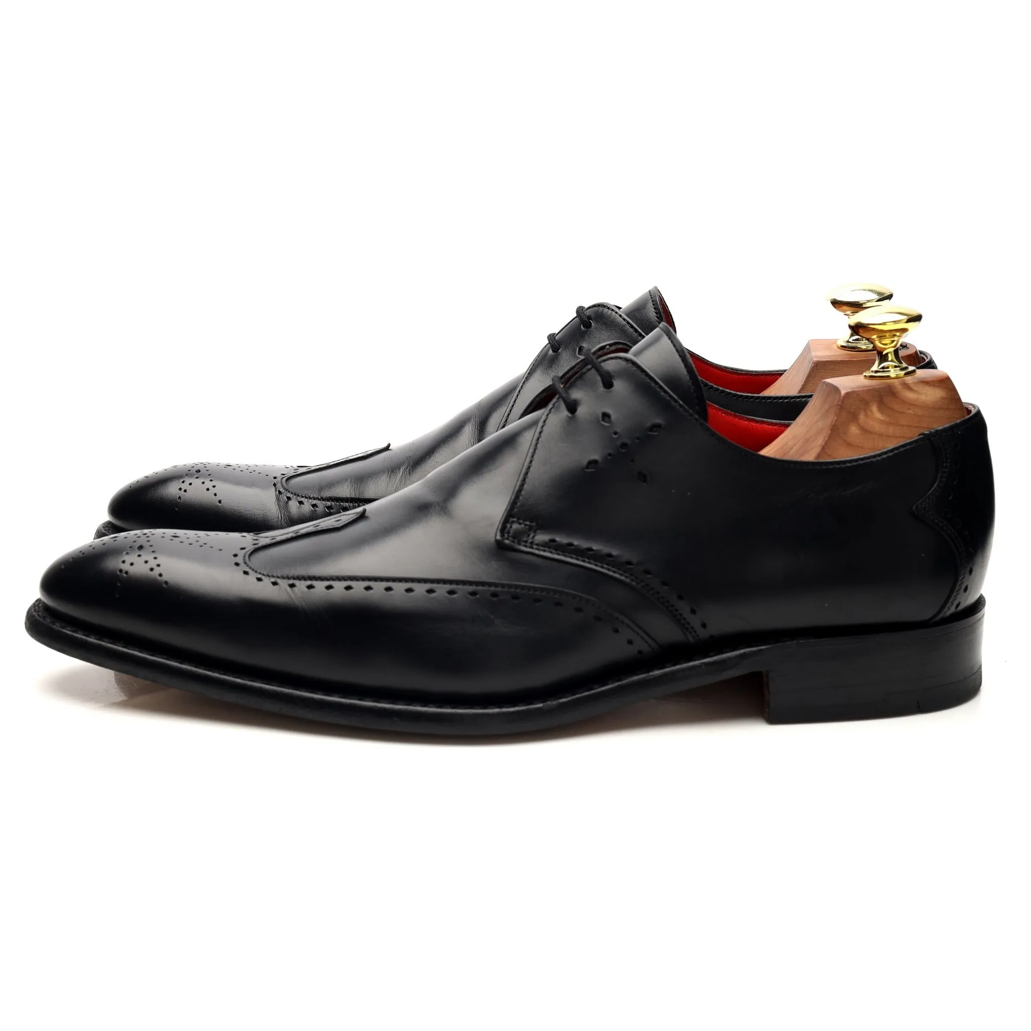 'Marriott' Black Leather Derby UK 7