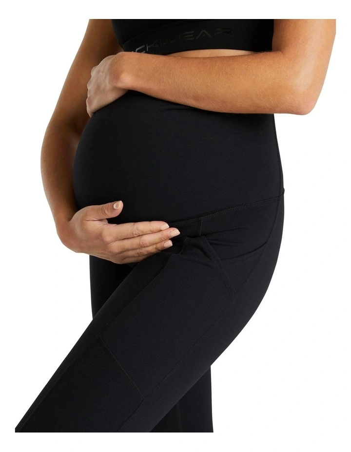 Maternity Full Length Pocket Tights in Black