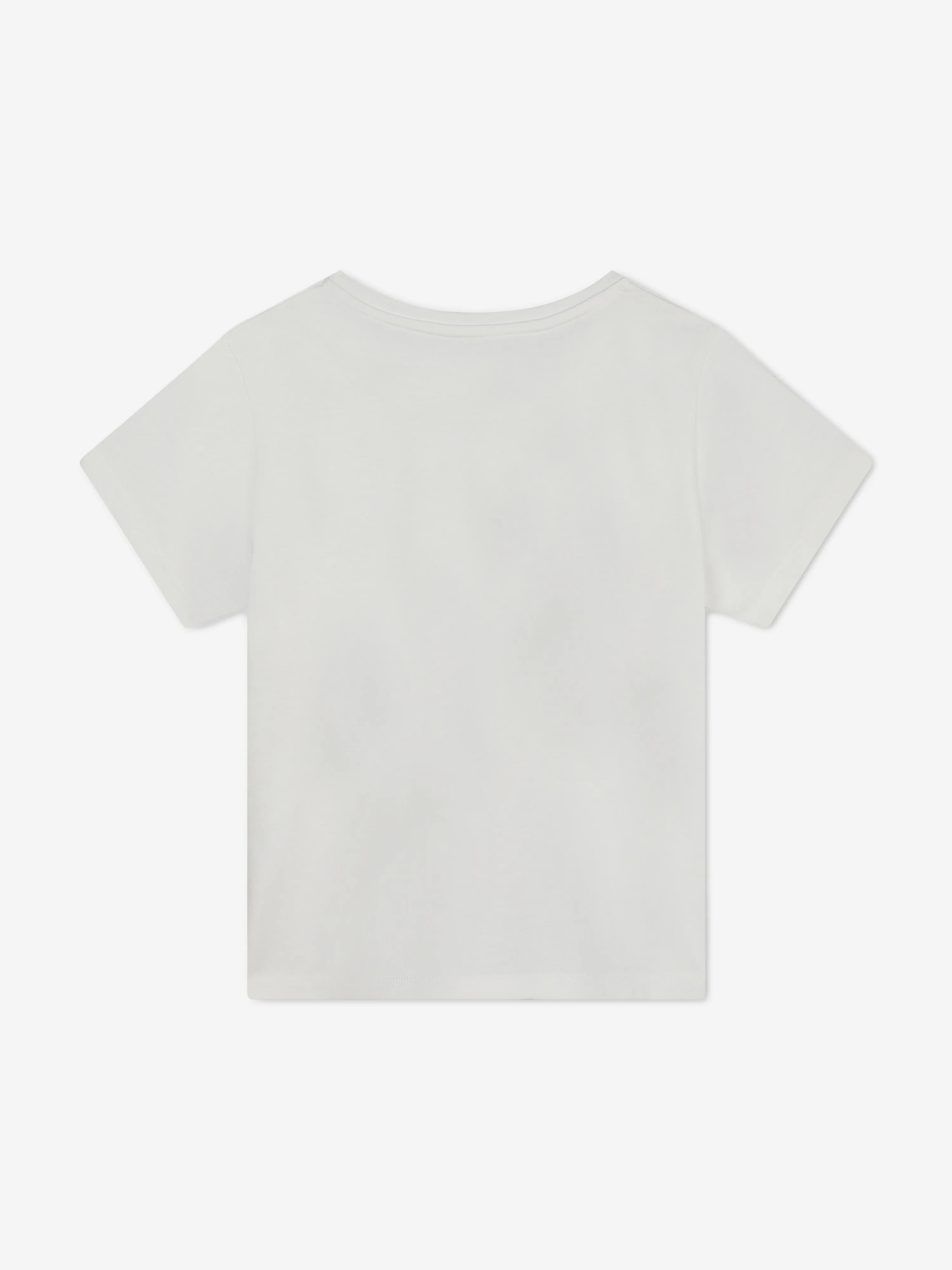 Michael Kors Girls Logo Print T-Shirt in Ivory