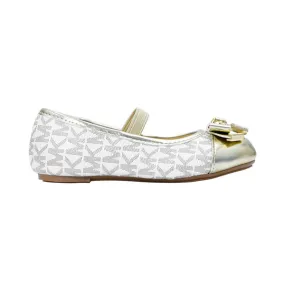 Michael Kors Kids Girls KENYA LOCK Monogram Ballerinas