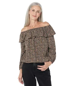 MICHAEL Michael Kors Paisley Off Shoulder Peasant Top Women's