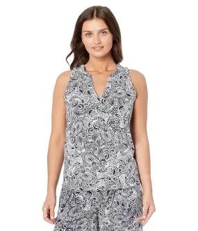 MICHAEL Michael Kors Petite Paisley Ruffle Popover Tank Women's