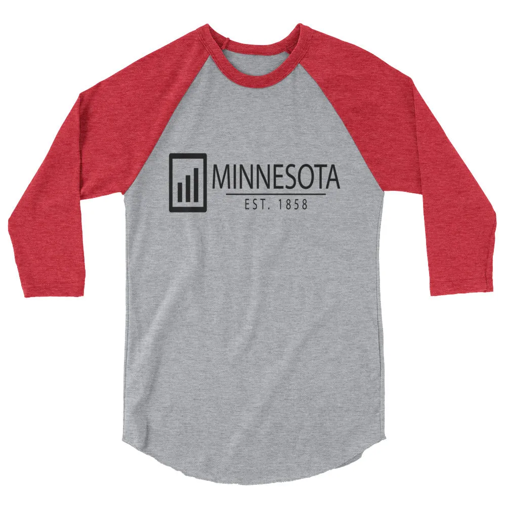 Minnesota - 3/4 Sleeve Raglan Shirt - Established