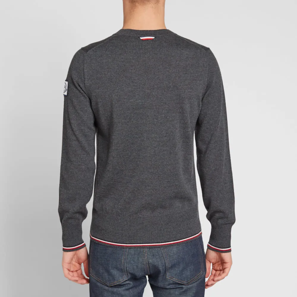 Moncler Gamme Bleu Merino Crew KnitDark Grey