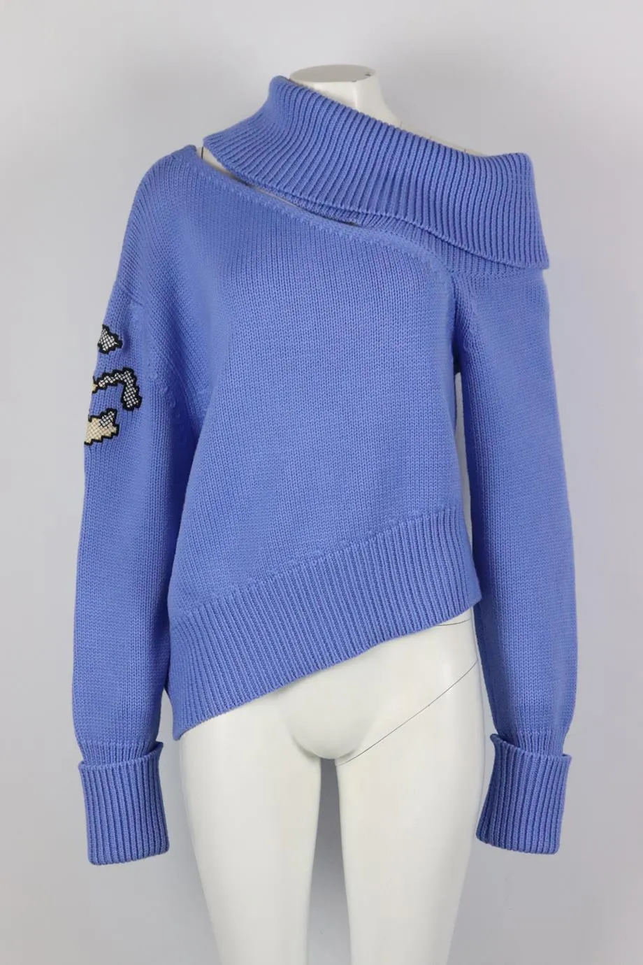 MONSE + DISNEY CUTOUT WOOL TURTLENECK SWEATER LARGE